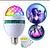 Lâmpada Led Globo Colorida Rotativa Giratória Festa Boate Nf